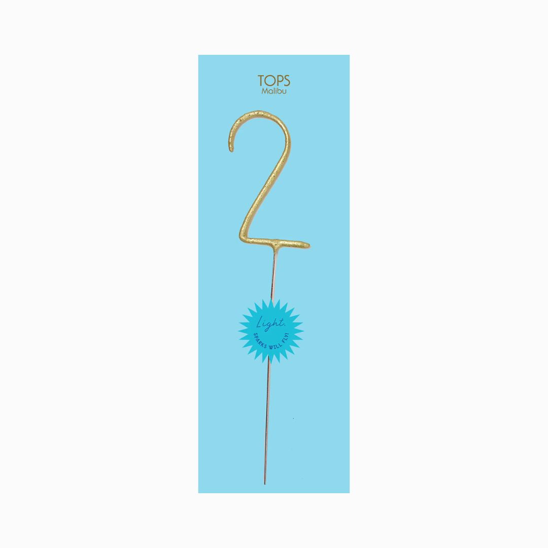 Mini Gold Number Sparkler Wand
