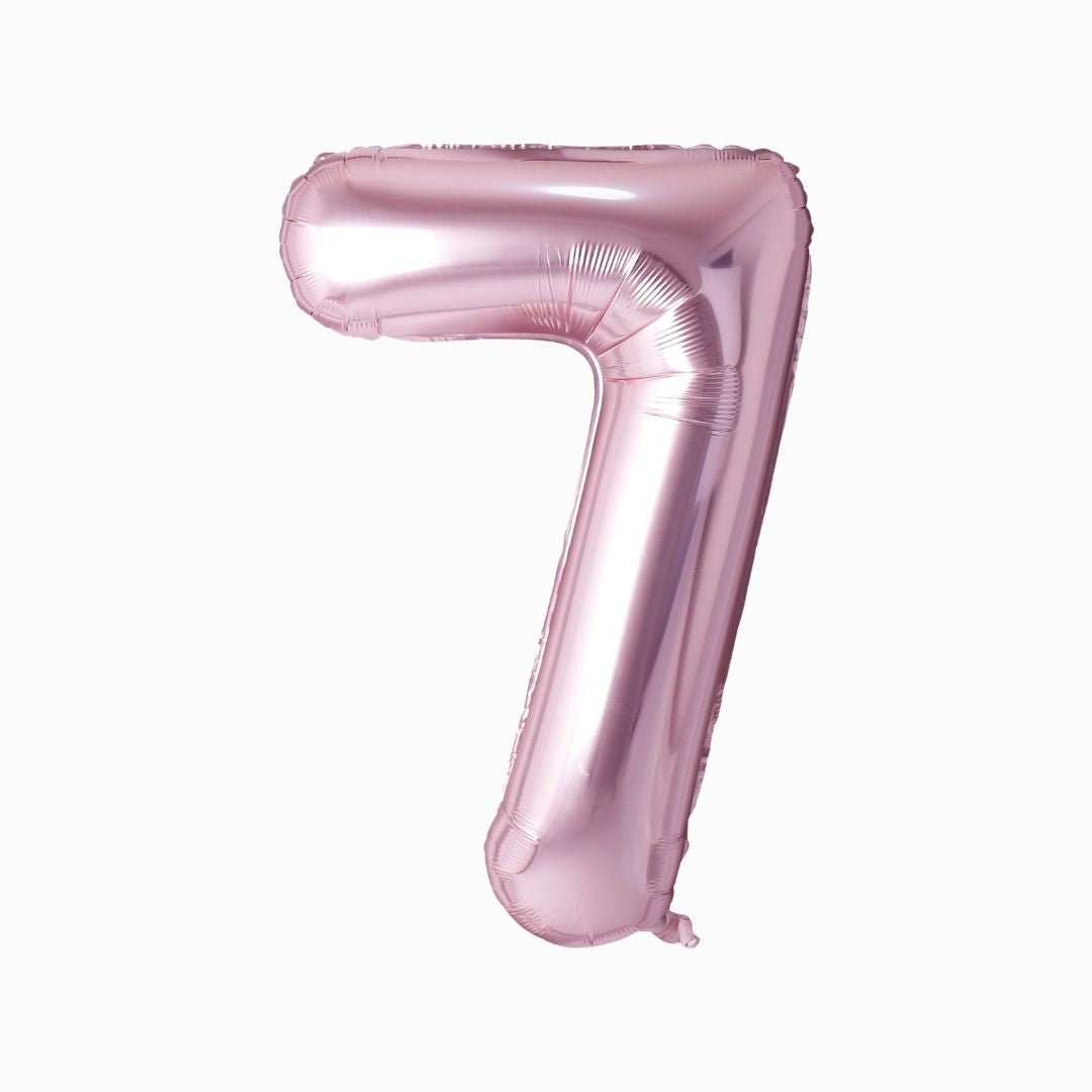 Rose Gold Mylar Numbers