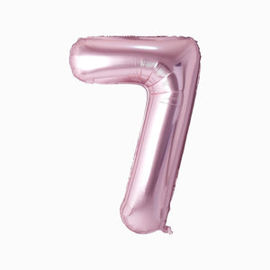 Rose Gold Mylar Numbers