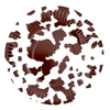 Brown Cowhide Dinner Plates