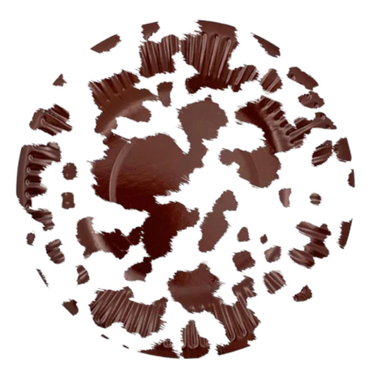 Brown Cowhide Dinner Plates