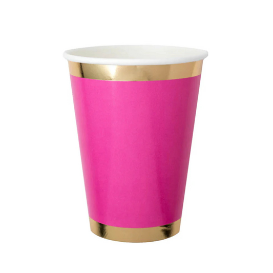 Hot Pink Paper Cups