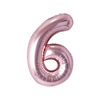 Rose Gold Mylar Number