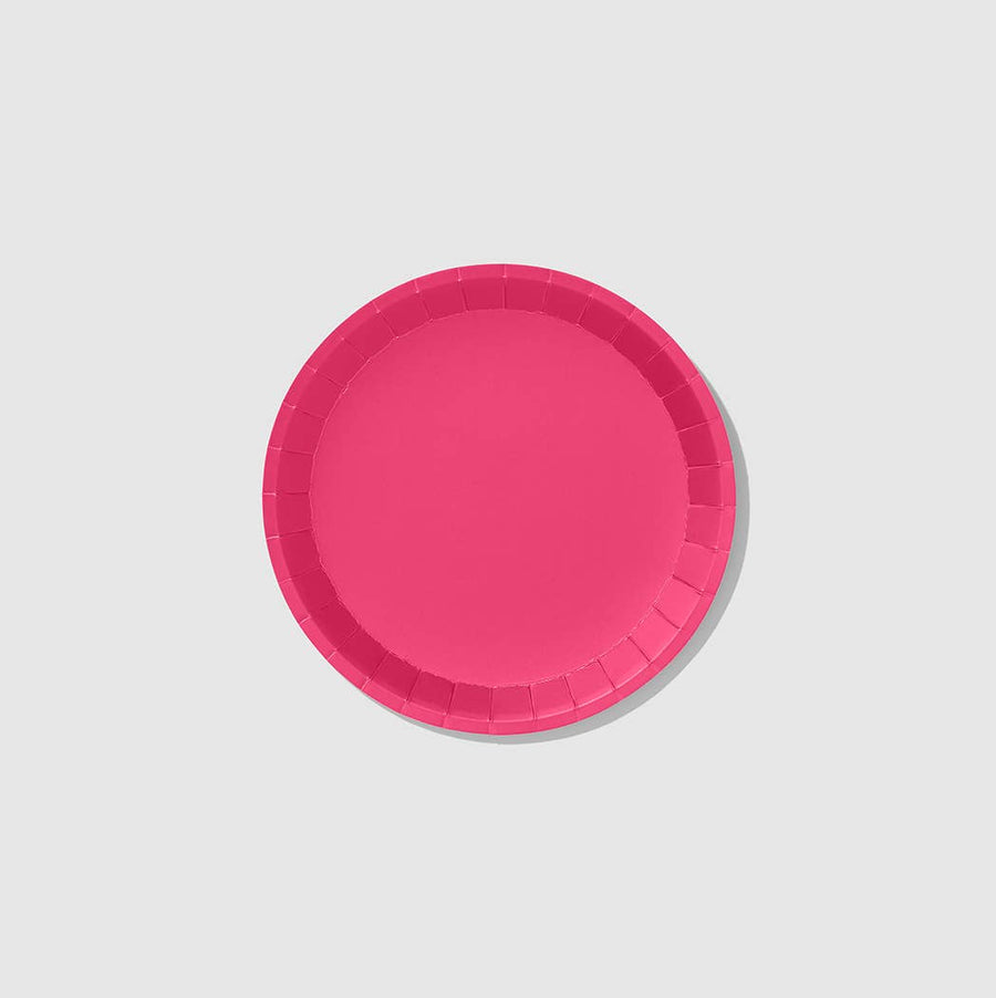 Hot Pink Small Paper Plates