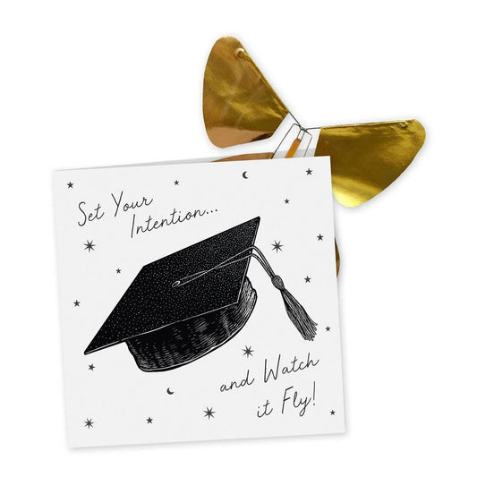 Flying Magic Butterfly Greeting Card