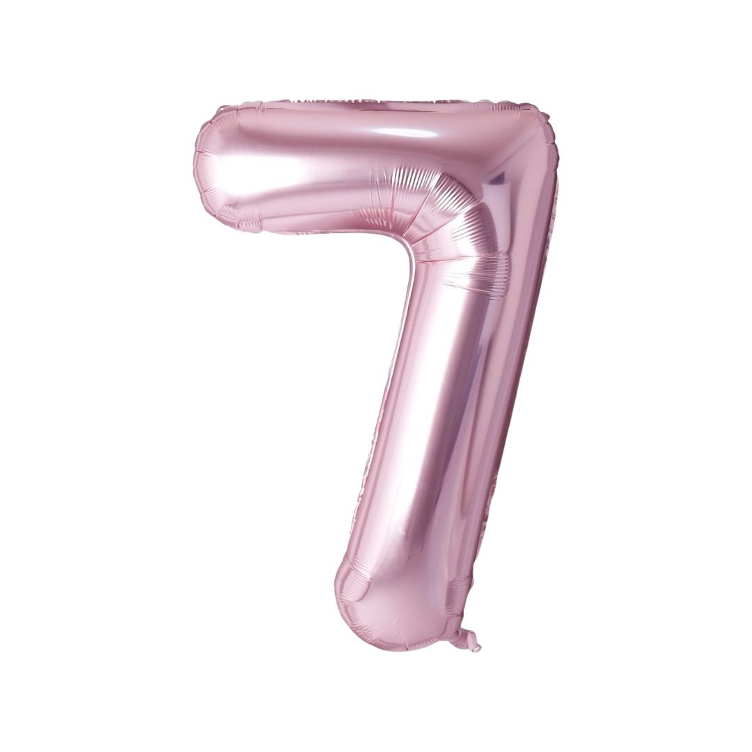 Rose Gold Mylar Number