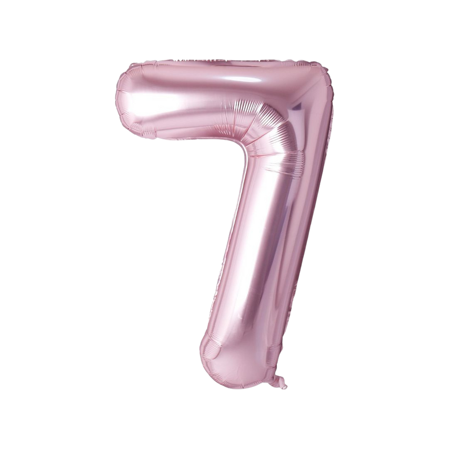Rose Gold Mylar Number