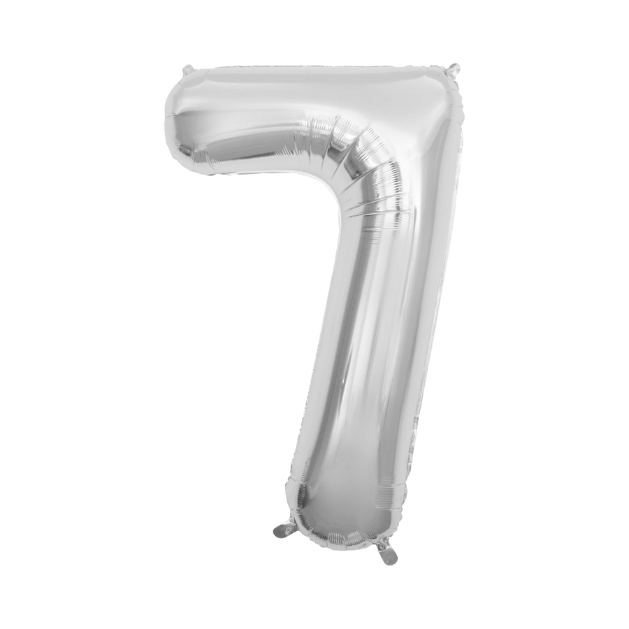 Matte Silver Mylar Number