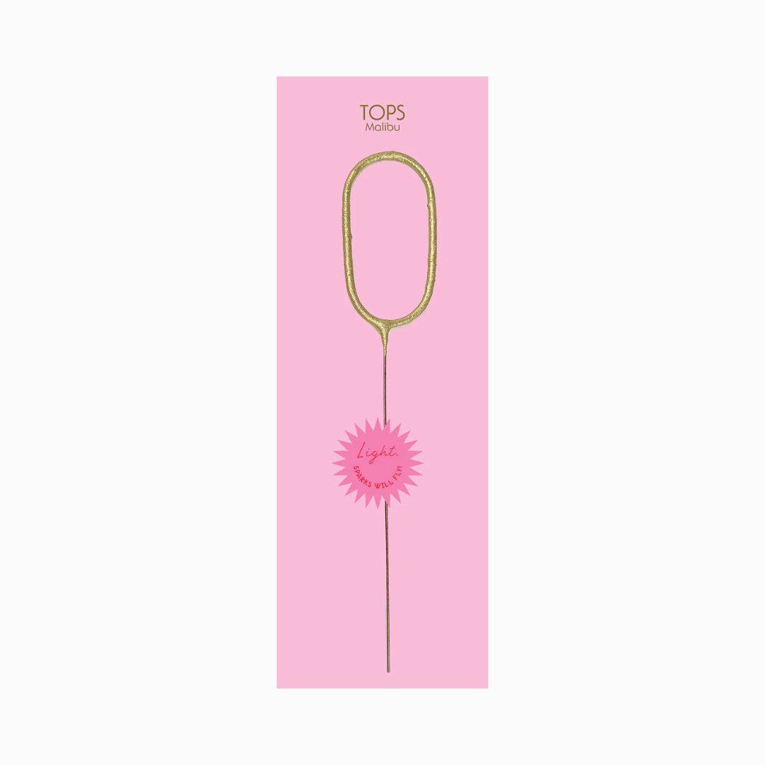 Mini Gold Number Sparkler Wand