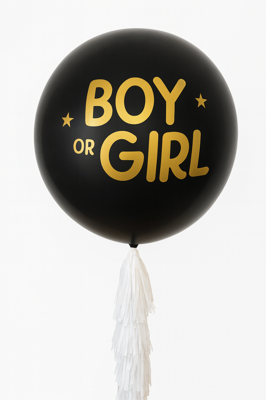 Jumbo Gender Reveal Black Balloon