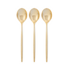 Chic Round Gold Spoons
