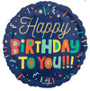 Happy Birthday Confetti Balloon