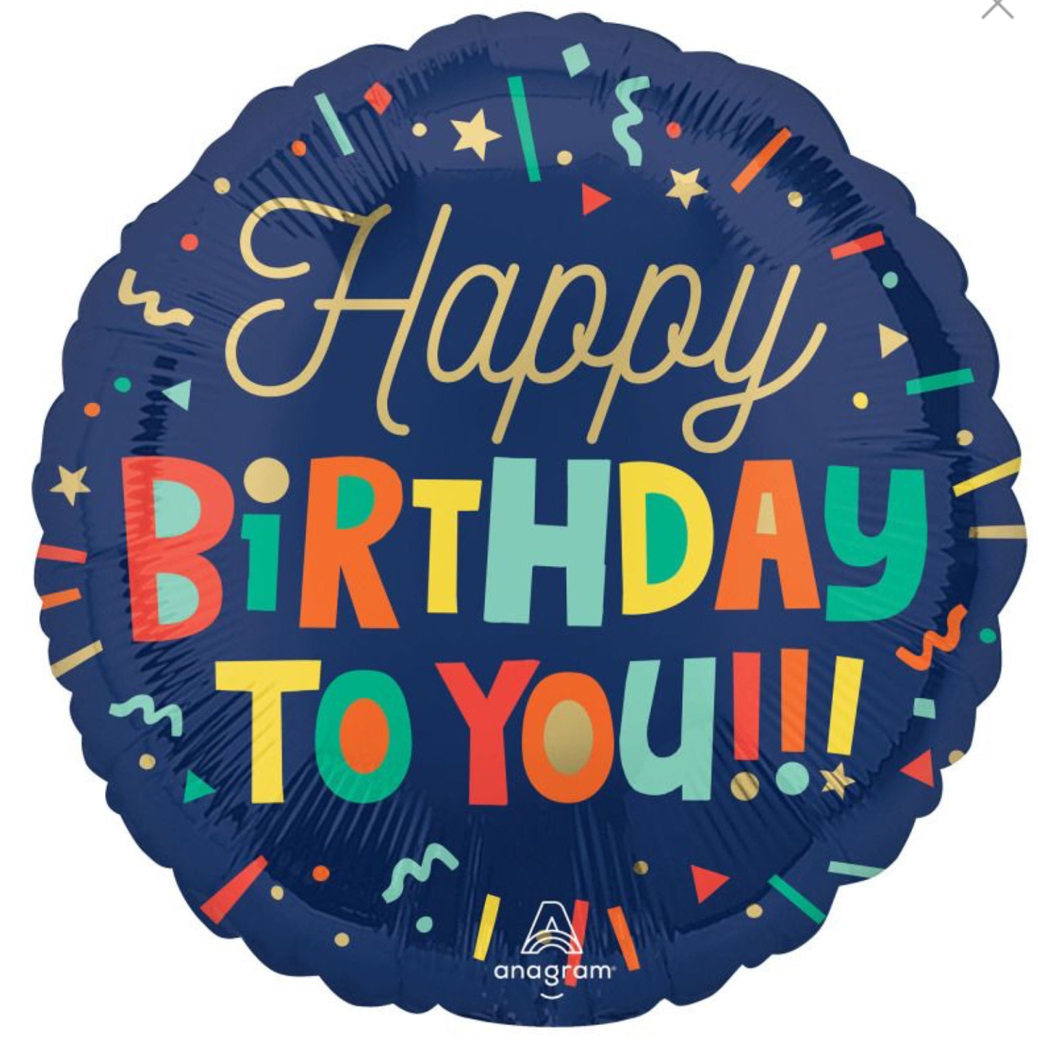 Happy Birthday Confetti Balloon
