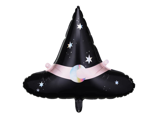 Witch Hat Mylar Balloon with Moon & Stars