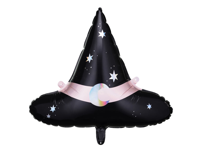 Witch Hat Mylar Balloon with Moon & Stars