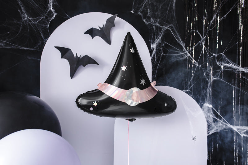 Witch Hat Mylar Balloon with Moon & Stars