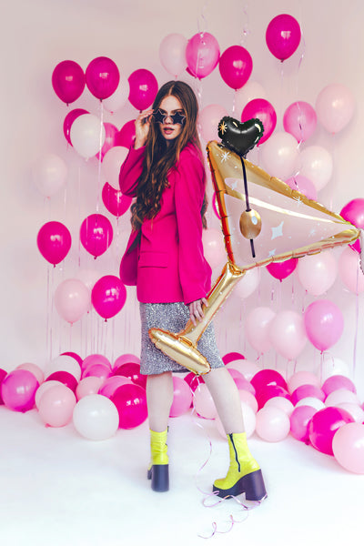 Martini Glass Mylar Balloon