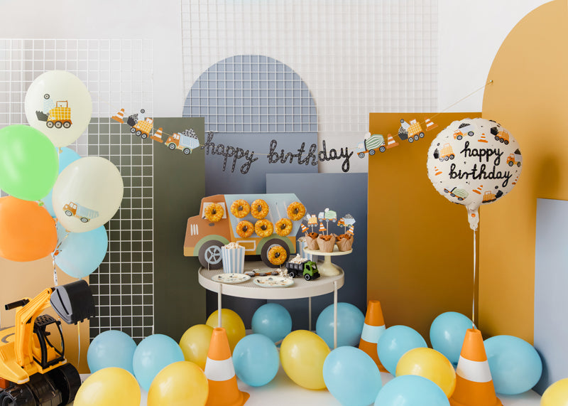 Construction Vehicle Mylar Balloon"