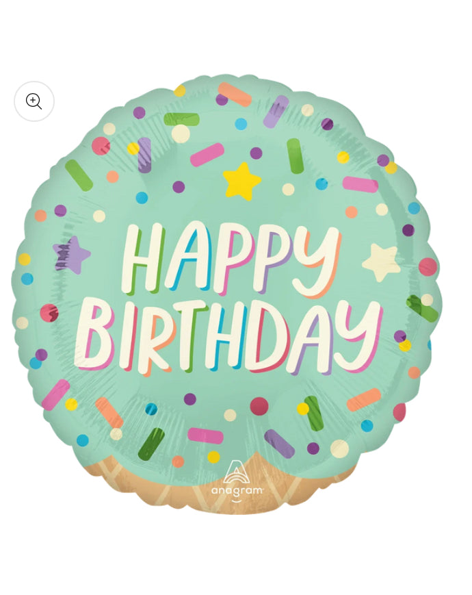 Ice Cream Birthday Sprinkles Balloon