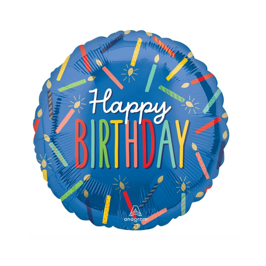Happy Birthday Candles Balloon