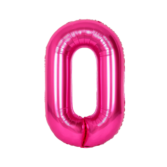 Hot Pink Mylar Number