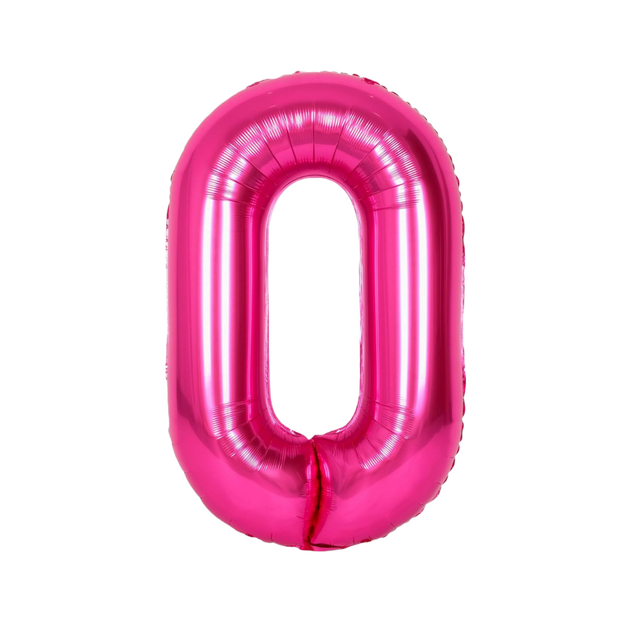 Hot Pink Mylar Number
