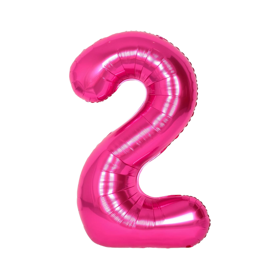 Hot Pink Mylar Number