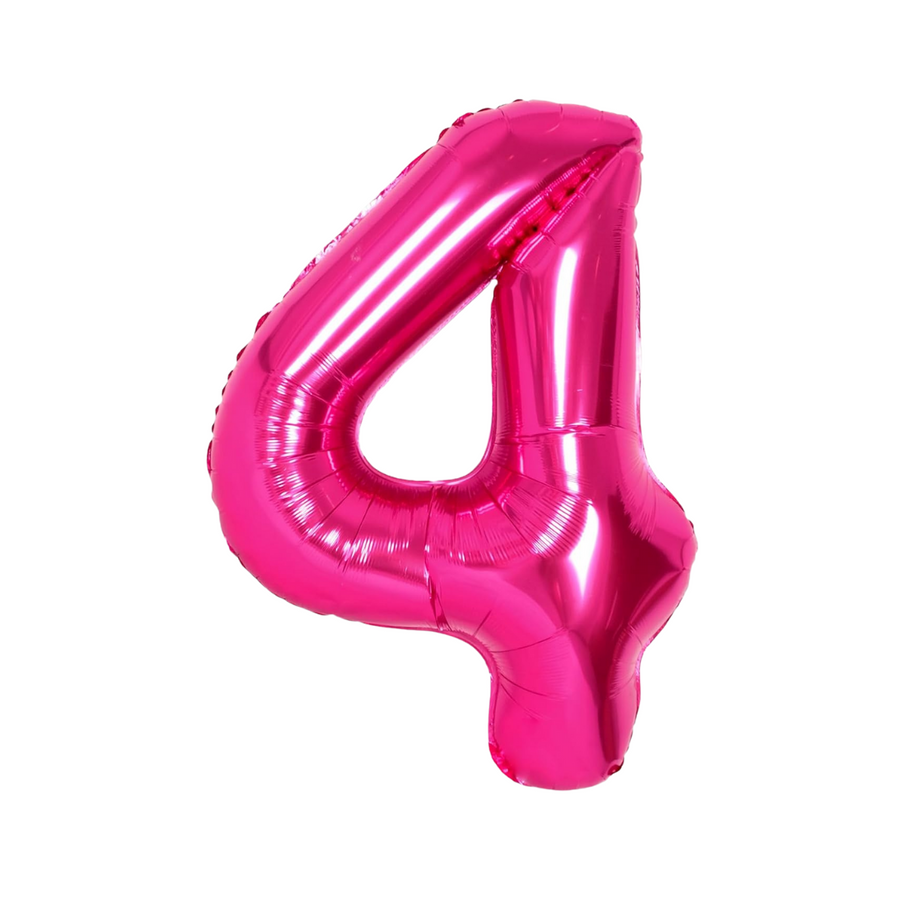 Hot Pink Mylar Number
