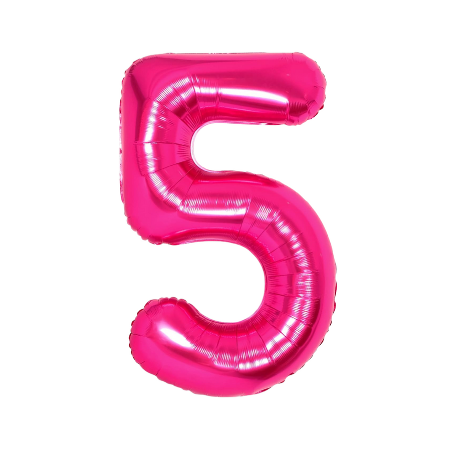 Hot Pink Mylar Number