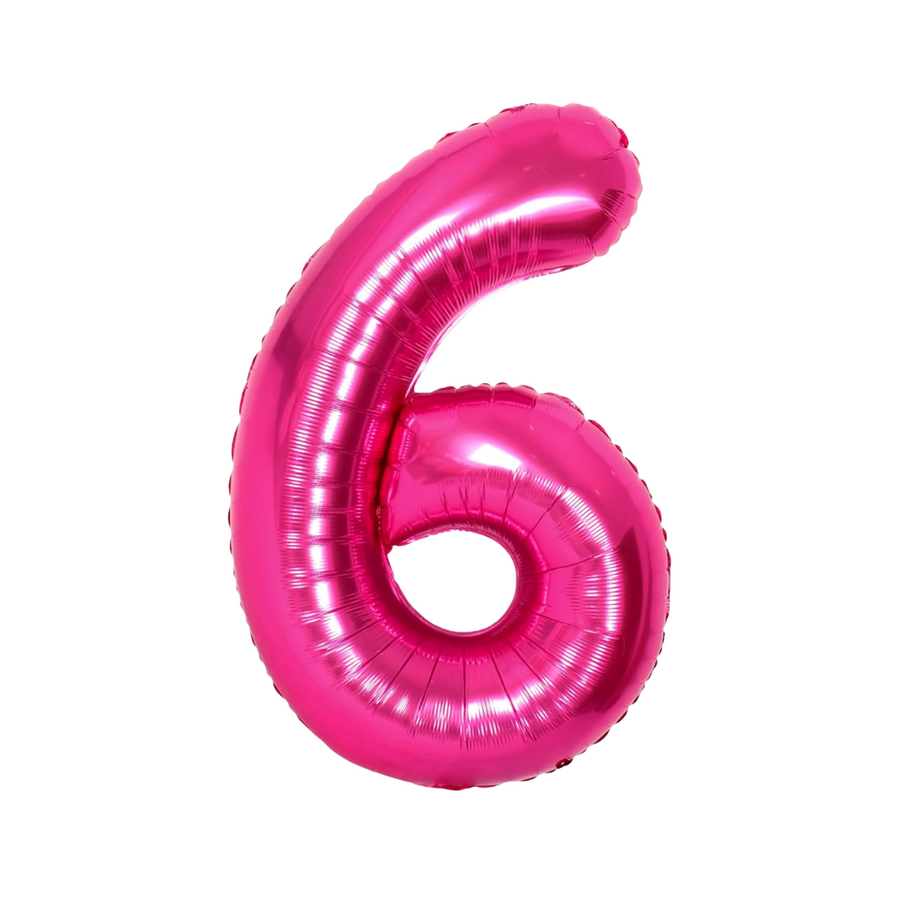 Hot Pink Mylar Number