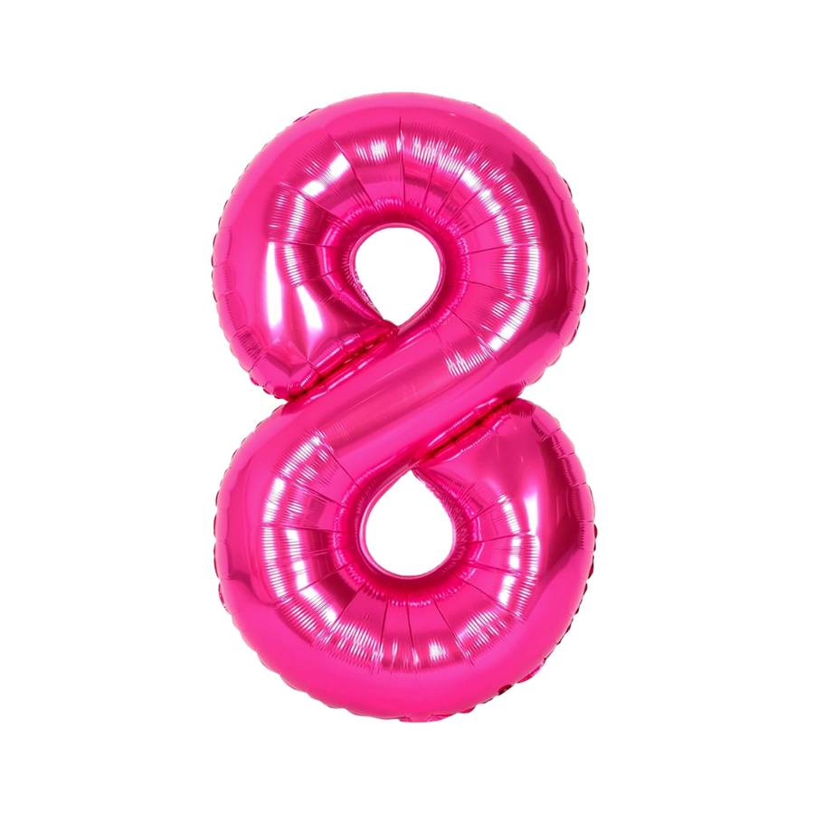 Hot Pink Mylar Number
