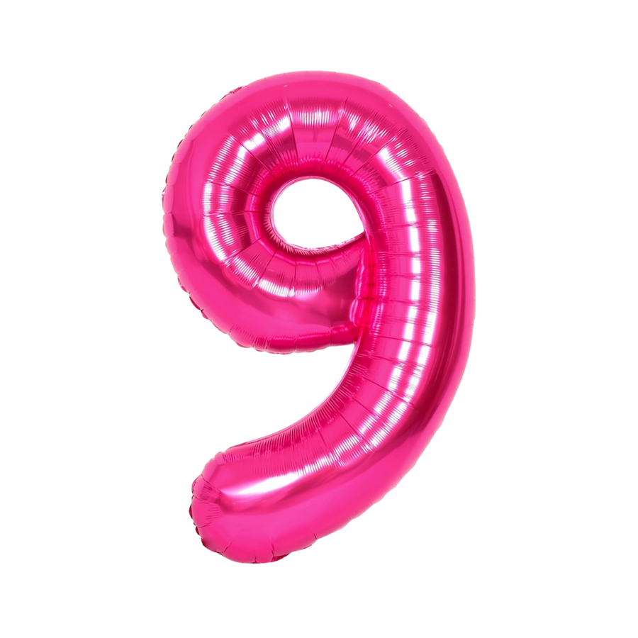 Hot Pink Mylar Number