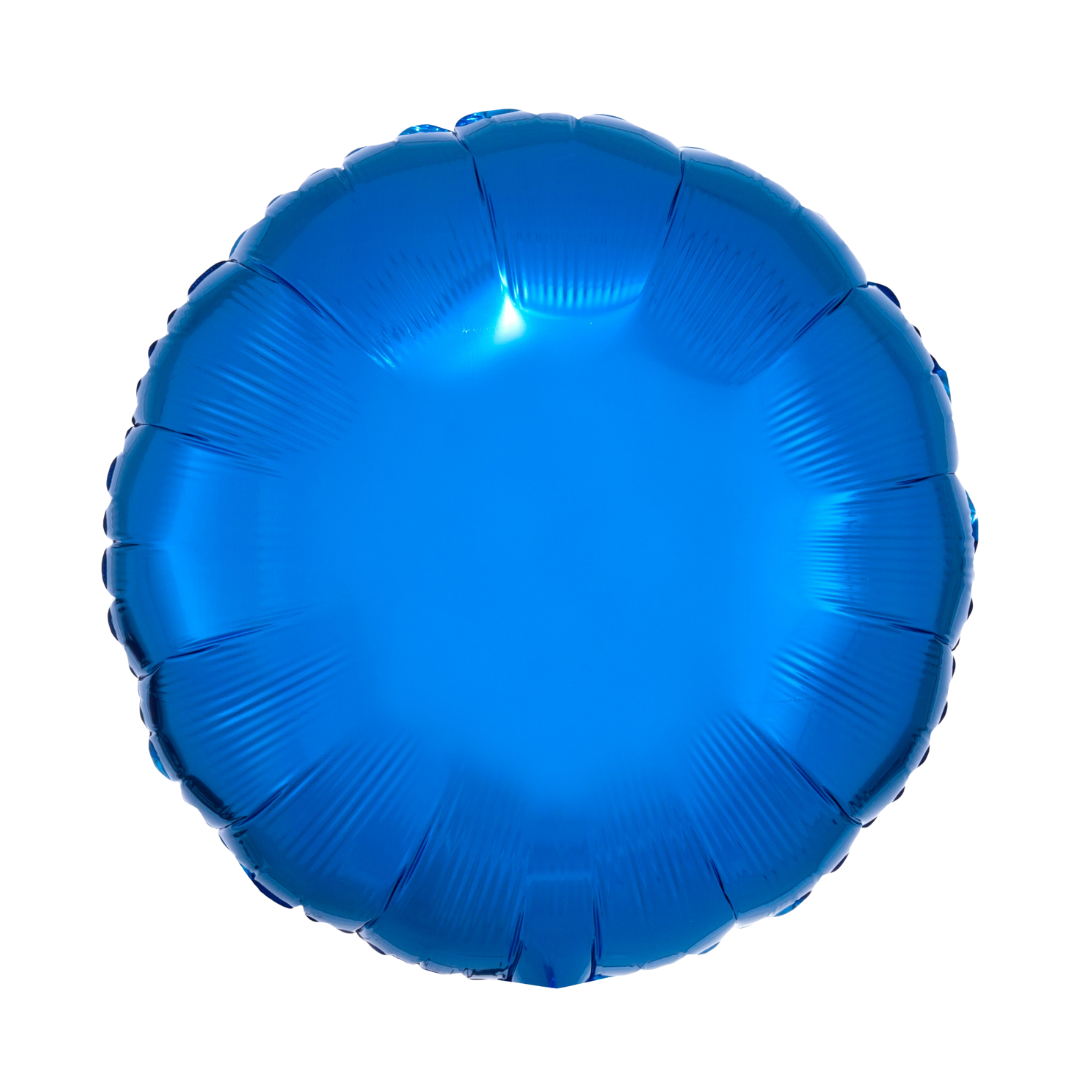 Metallic Blue Circle Balloon