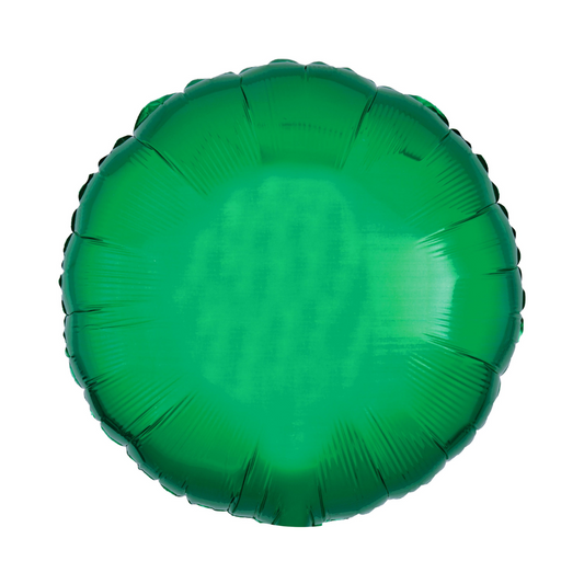 Metallic Green Circle Balloon