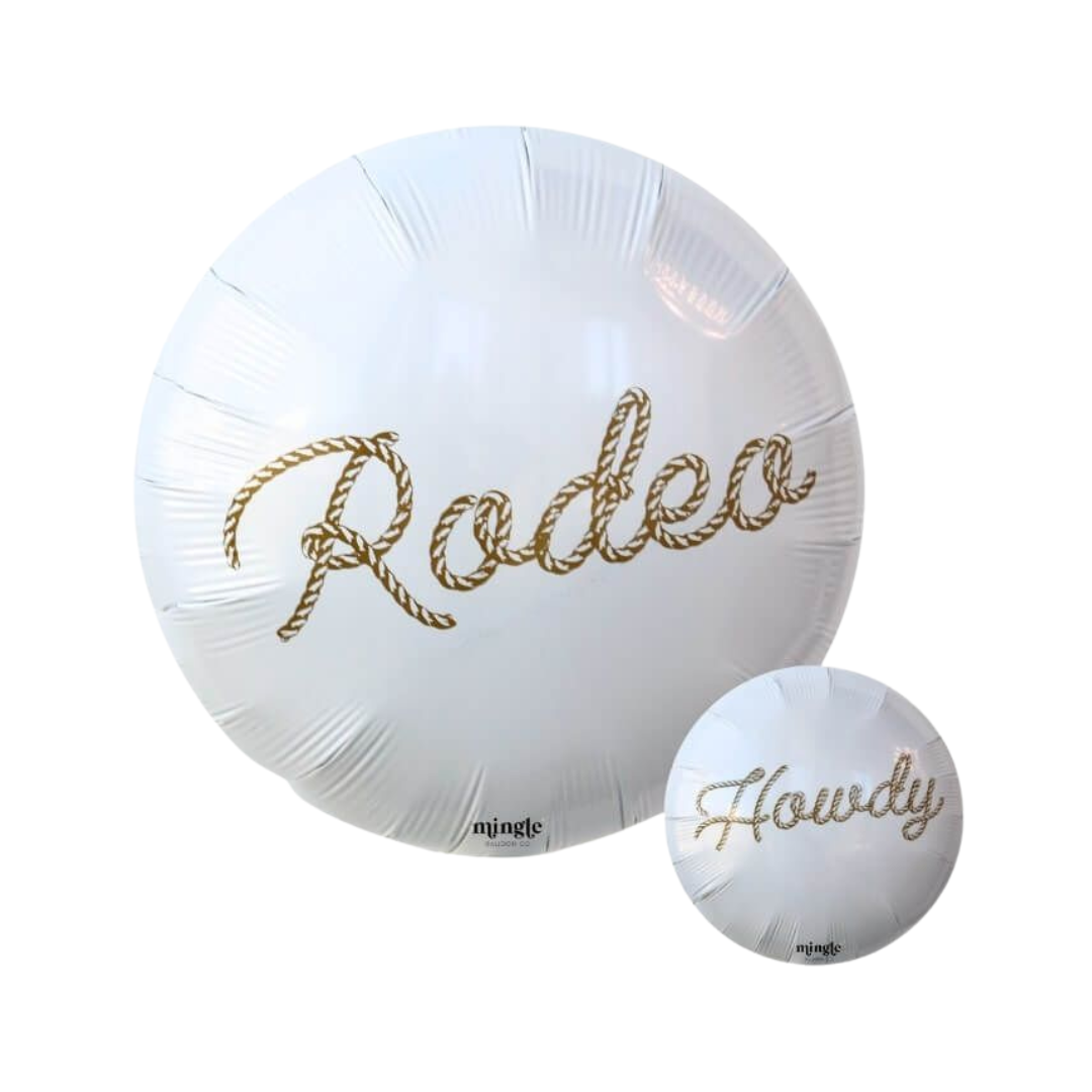 Rodeo Script Brown Balloon | Available Today | Pittsburgh