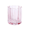Pink Flower Glass Cup