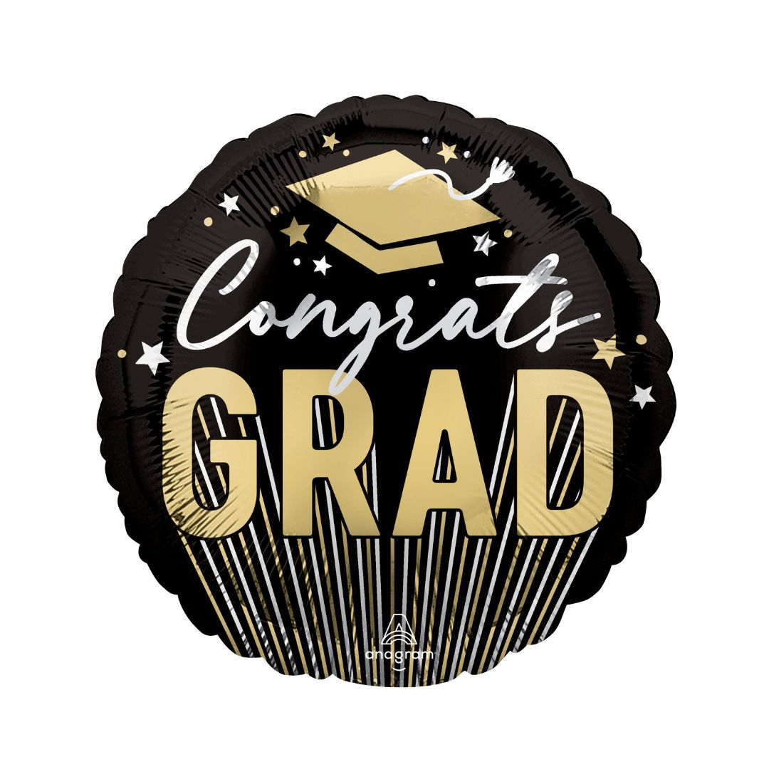 Stripes On Stripes Grad Balloon