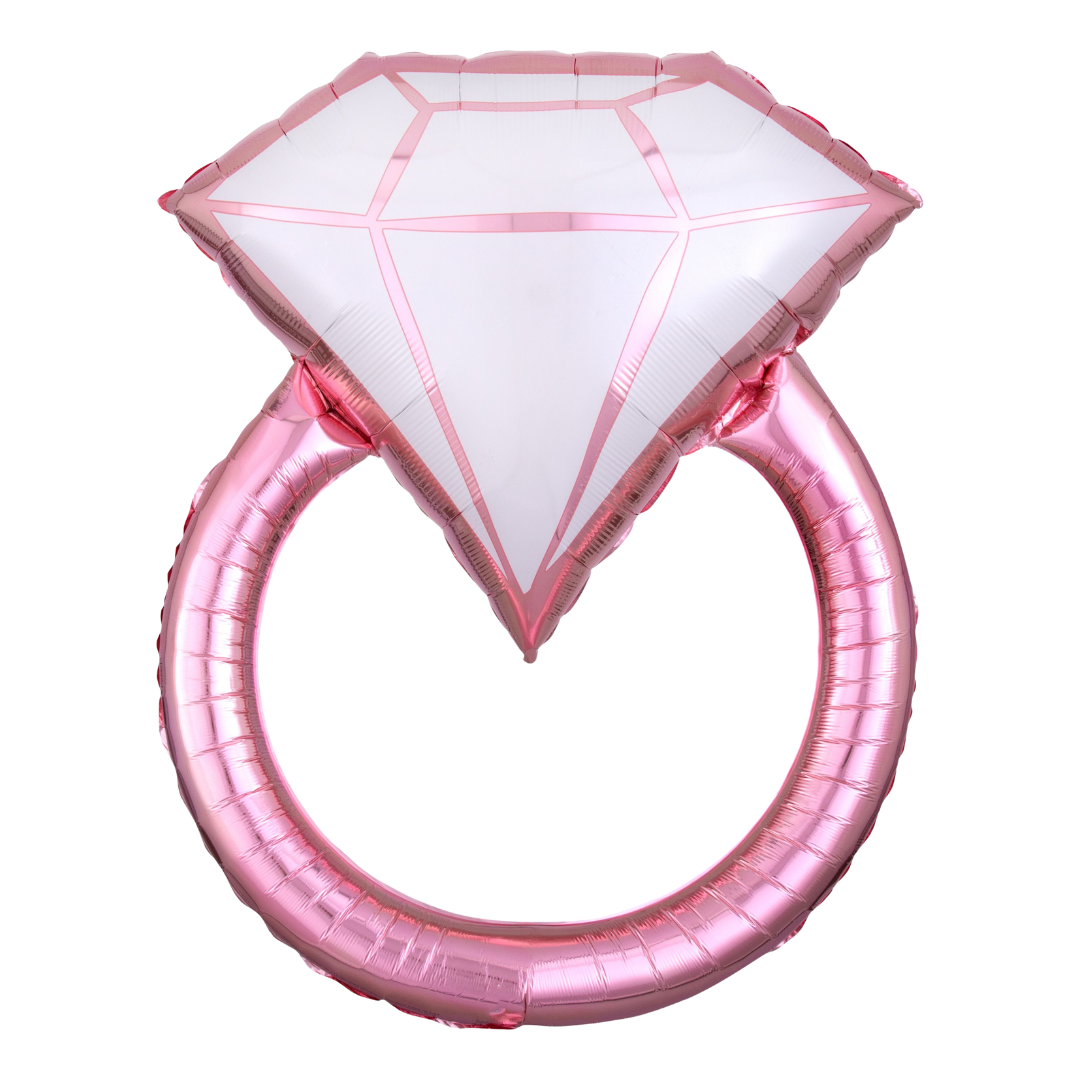 Pink Wedding Ring Balloon