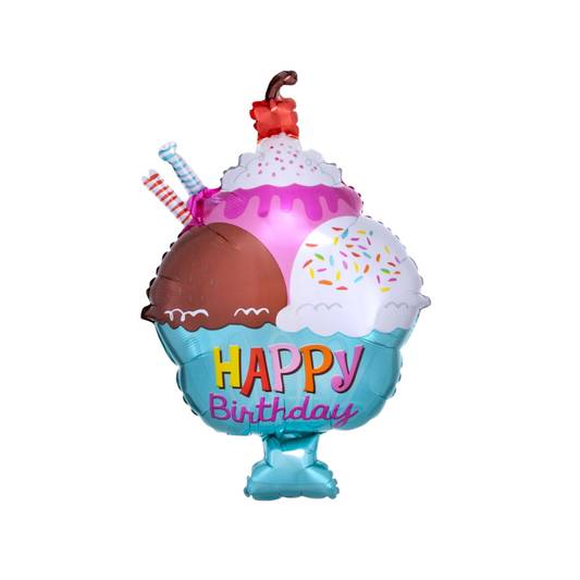 Ice Cream Sundae Birthday Balloon