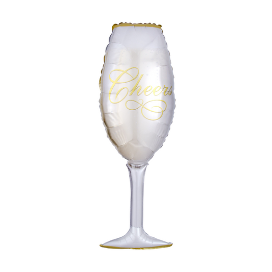 Champagne Glass Balloon White