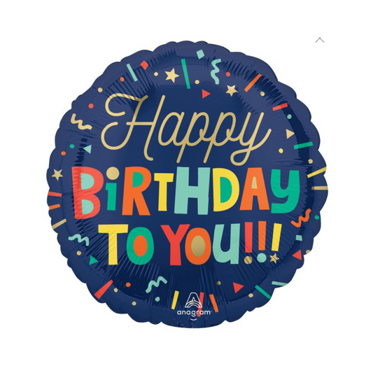Happy Birthday Confetti Balloon