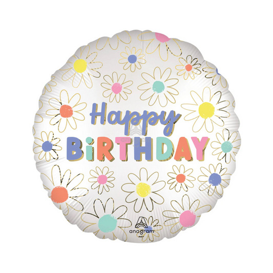 Daisies Birthday Balloon