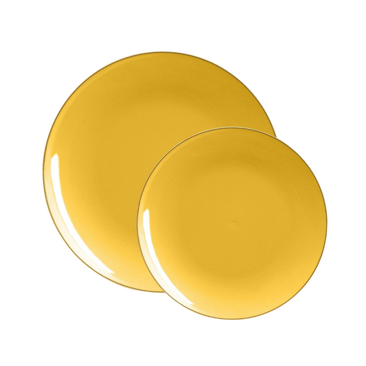 Yellow Plastic Plates