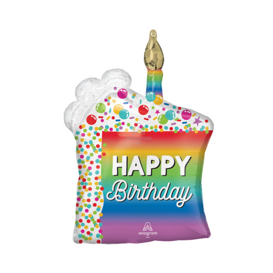 Rainbow Slice Birthday Balloon