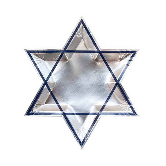 Star of David Plates, Silver
