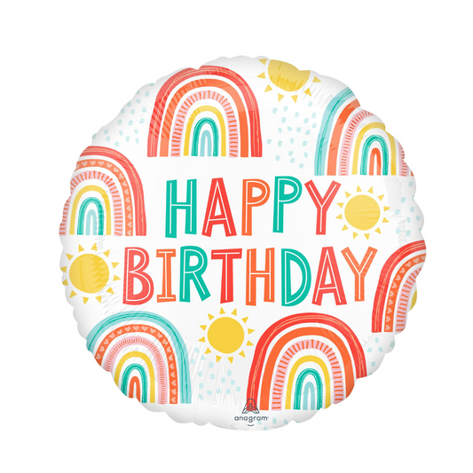 Happy Birthday Rainbow Balloon