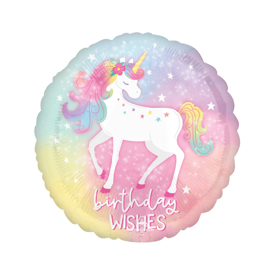 Unicorn Birthday Wishes Balloon