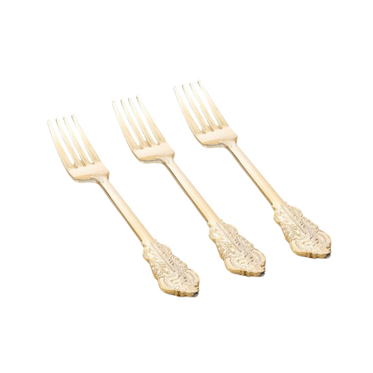 Venetian Design Gold Forks