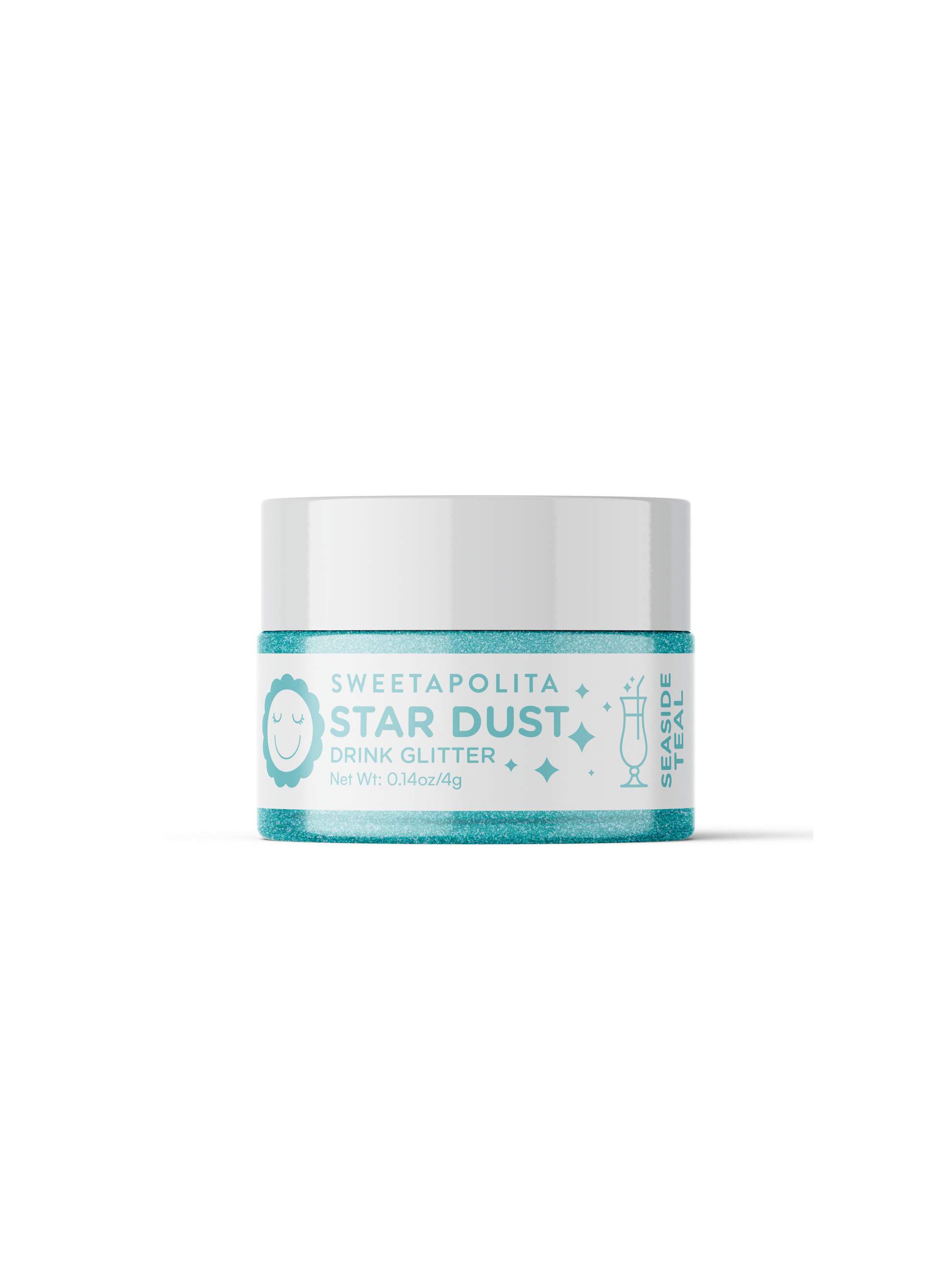 SEASIDE TEAL | Star Dust Edible Drink Glitter 4g jar