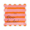 BLL1241 - Pink & Orange Boo La La Paper Plate